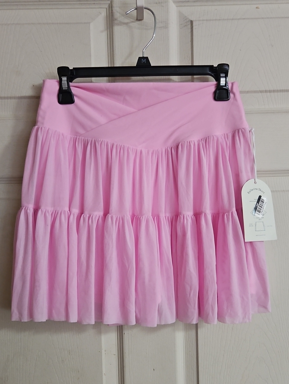 BLOGILATES LIGHT PINK BALLERINA SKORT: NEW WITH TAGS: SIZE L